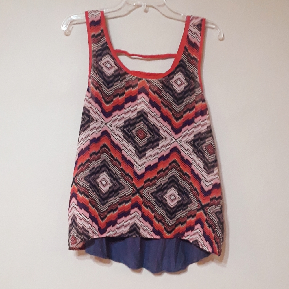 EUC Orange and Blue Daytrip Tank Top